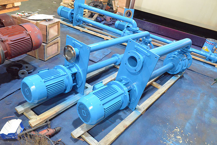 液下2米 YW無(wú)堵塞液下排污泵雙管帶安裝盤